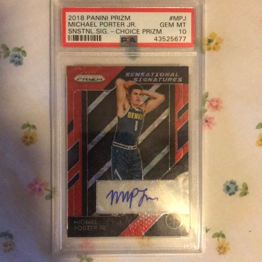 Incredibly Rare PSA 10 Michael Porter JR Autographed RC Choice Prizm 🔥